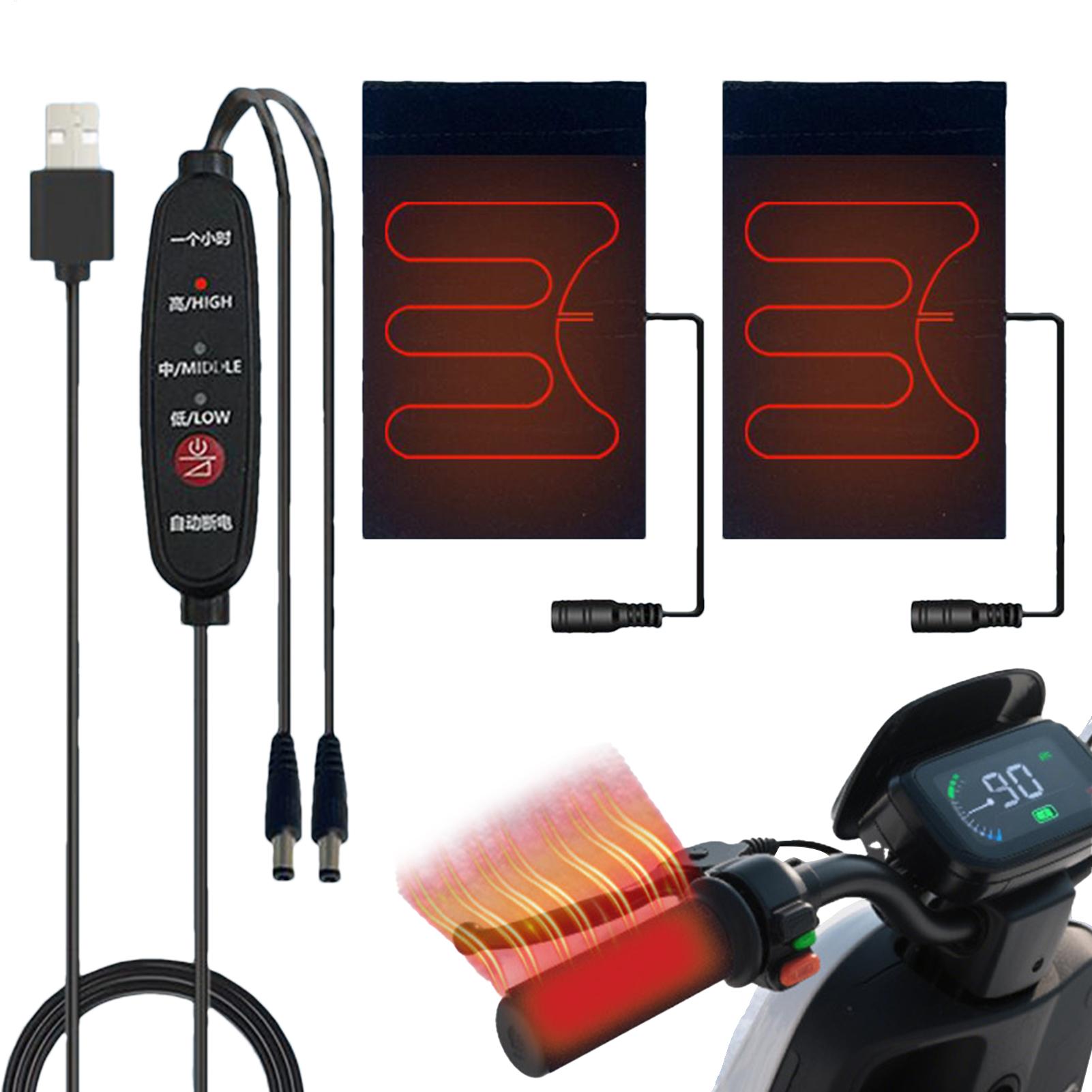 Handlebar Grip Heated - 5V beheizte Motorradgriffe, USB-beheizte Lenkergriffe, thermisch